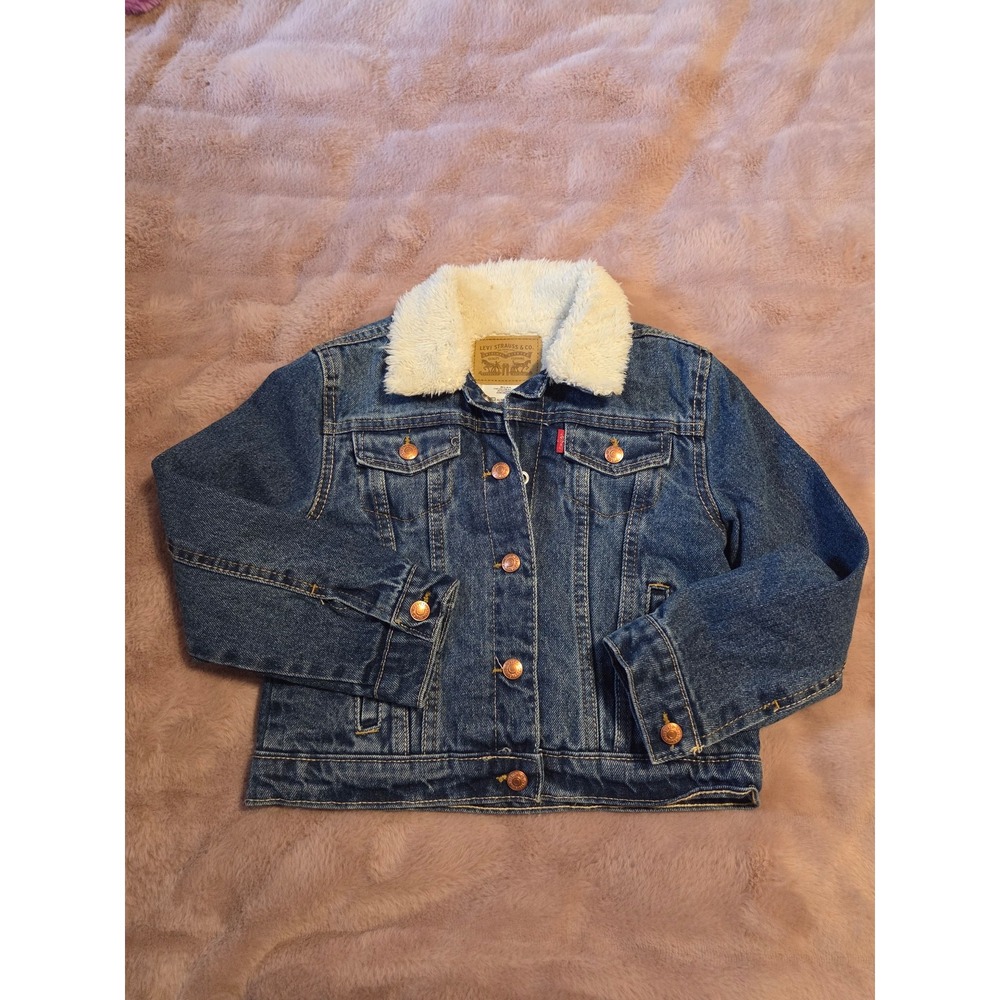 Levis girls sherpa lined jacket 6x
